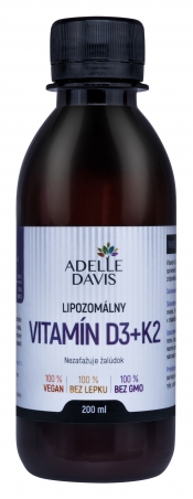 Adelle Davis - Lipozomálny vitamín D3+K2, 200ml