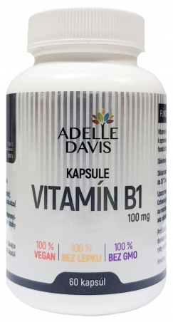 Adelle Davis - Vitamín B1 100 mg, 60 kapsúl