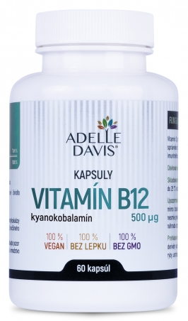 Adelle Davis - Vitamín B12 500 mcg, 60 kapsúl