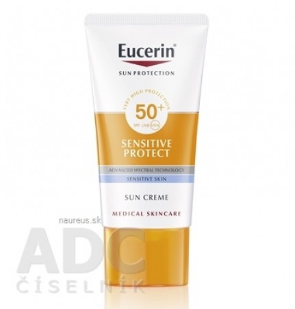Eucerin SUN SENSITIVE PROTECT SPF 50+ krém na tvár vysoko ochranný na opaľovanie 1x50 ml