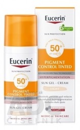 Eucerin SUN PIGMENT CONTROL TINTED SPF50+ LIGHT emulzia na opaľovanie s depigmentačným účinkom, svetlá 1x50 ml