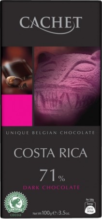 CACHET čokoláda horká COSTA RICA 71% 100g                           