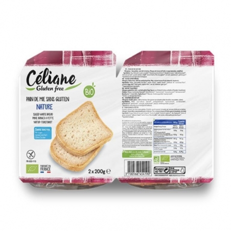 Celiane bezlepkový toastový krájaný chlieb biely