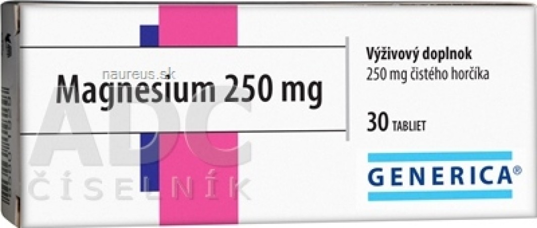 GENERICA Magnesium 250 mg tbl 1x30 ks
