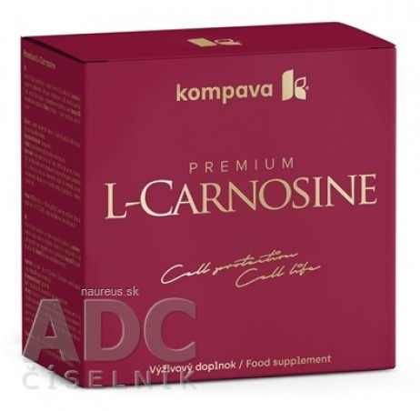 kompava Premium L-Carnosine + Darček cps 60 ks + ACIDO FIT pomaranč tbl eff 10 ks grátis, 1x1 set