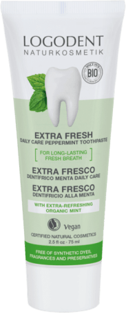 EXTRA FRESH daily care zubná pasta mäta bez fluoridu