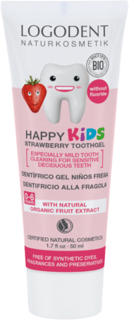 Happy Kids zubný gél jahoda