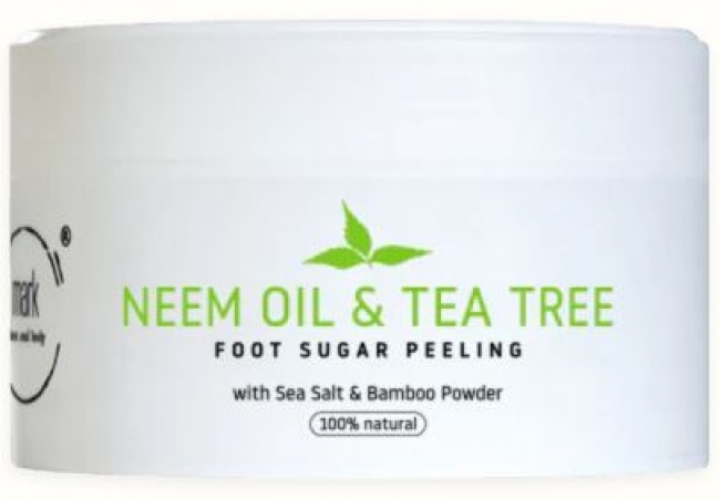 MARK sugar foot scrub Neem & Tea tree oil s bambusovým práškom
