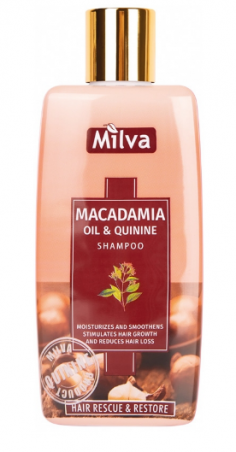 Šampón s makadámiovým olejom a chinínom
