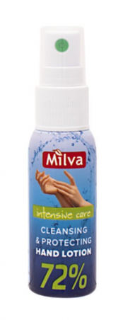 Anibakteriálny čistiaci sprej na ruky Milva 30 ml