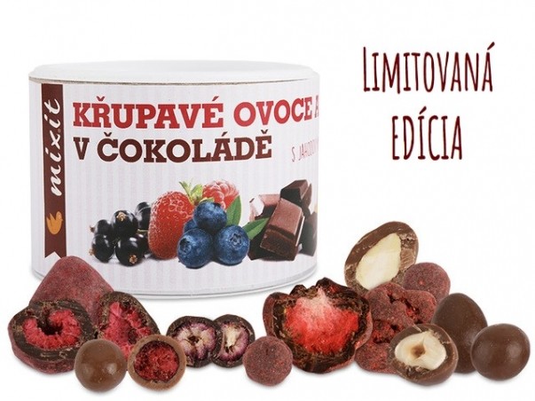 Chrumkavé ovocie a orechy v čokoláde