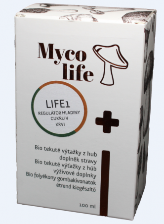 MYCOLIFE-LIFE 1 bio Maitake bio Mandla, 100 ml - Pomocník pri vysokej hladine cukru v krvi