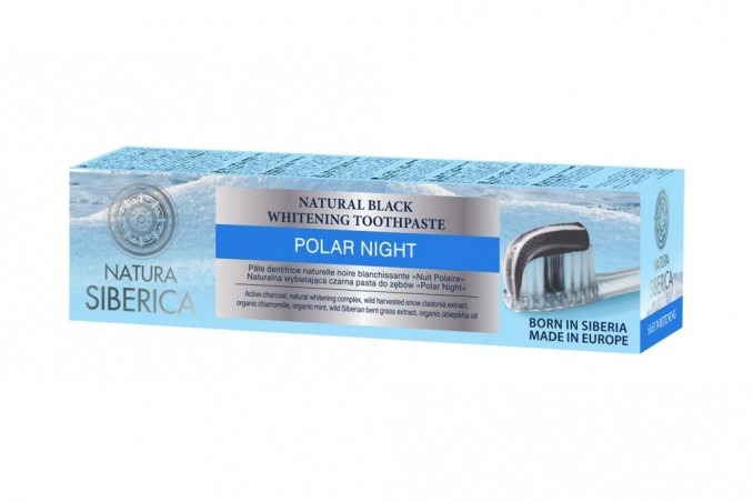 Prírodná sibírska bieliaca zubná pasta Čierna noc 100g