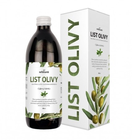 Akcia 50% spotreba 31.10.2023 LIST OLIVY (100 % šťava z listov olivovníka európskeho 500 ml)