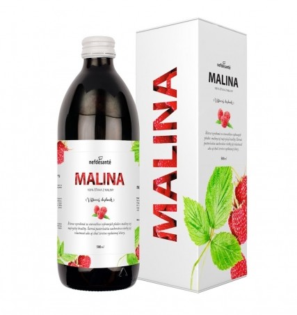 MALINA (100 % šťava z plodov maliny s prídavkom vitamínu C 500 ml) 