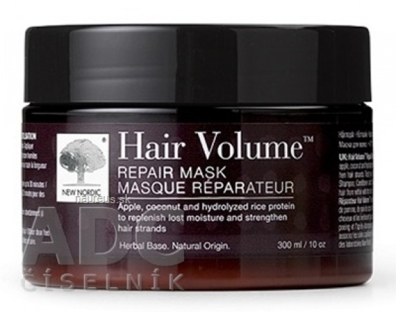 NEW NORDIC Hair Volume REPAIR MASK regeneračná maska na vlasy 1x300 ml