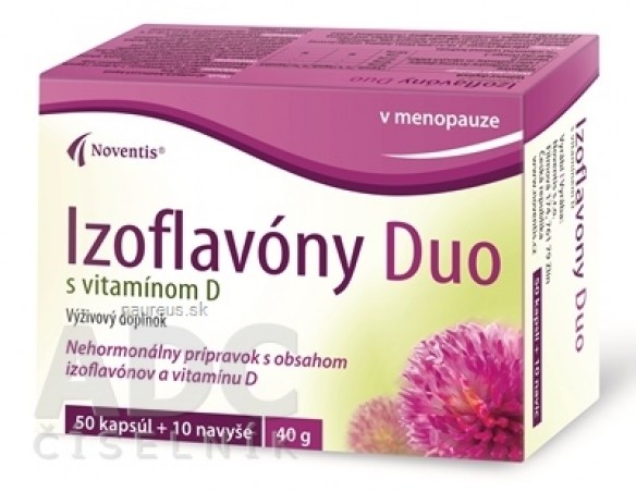 Noventis Izoflavóny Duo s vitamínom D cps mol 4x15 (60 ks)