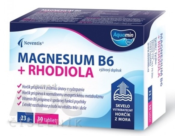 Noventis Magnesium B6 + Rhodiola tbl 1x30 ks