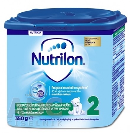Nutrilon 2 následná mliečna dojčenská výživa v prášku (6-12 mesiacov) (inov.2018) 1x350 g
