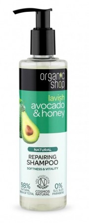 Organic Shop - Avokádo & Med - Obnovujúci šampón 280ml