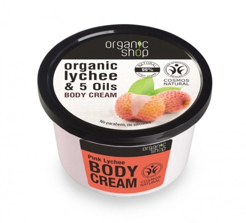 Organic Shop - Ružové Liči - Telový krém 250 ml