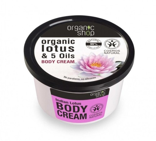 Organic Shop - Indický lotos - telový krém 250 ml