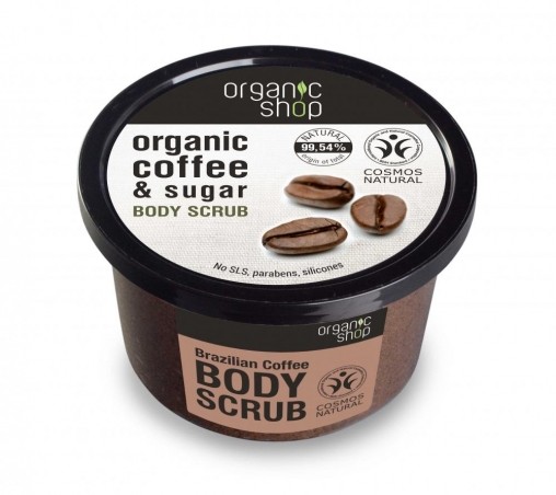 Organic Shop - Brazílska káva - Telový peeling 250 ml