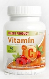 GOLDEN PRODUCT Vitamín C 500 mg + B3 + D3 + šípky cps 1x60 ks