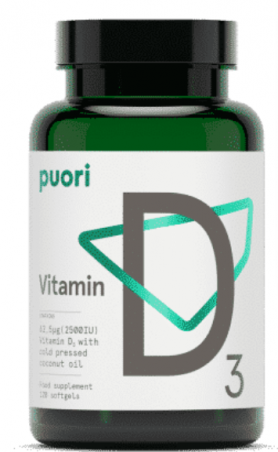 D3 - Vysoko koncentrovaný vitamín D (2500IU) 120 kapsúl