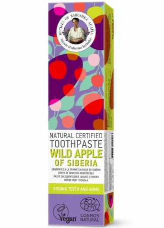 RBA Prírodná certifikovaná zubná pasta - Divoké sibírske jablko - Silné zuby a ďasná