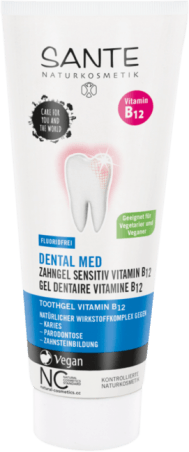 Zubný gél s vitamínom B12 bez fluoridu - 75ml
