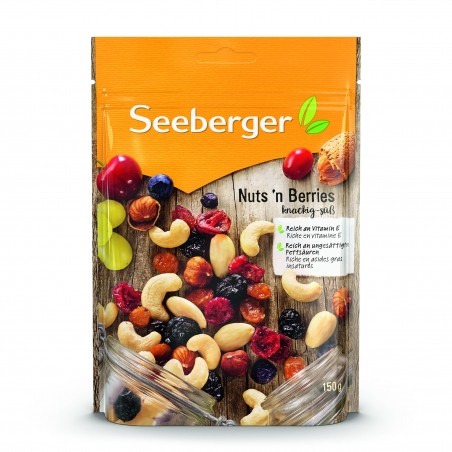 Seeberger Zmes orechov (50%) a sušeného ovocia (50%), čiastočne sladené 150g