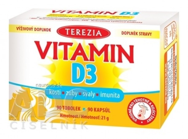 TEREZIA Vitamín D3 1000 IU cps 1x90 ks