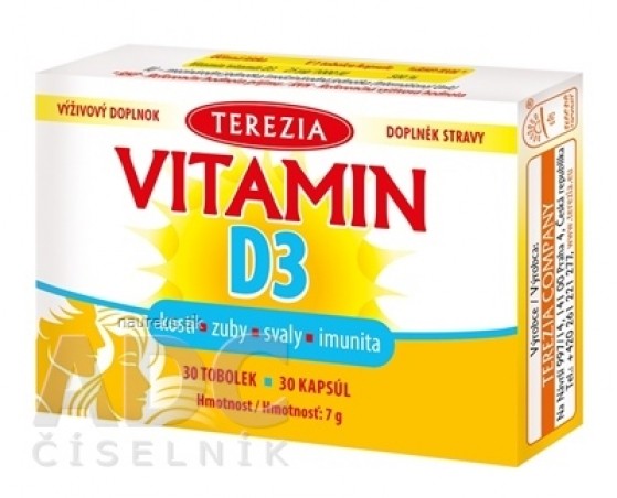 TEREZIA Vitamín D3 1000 IU cps 1x30 ks