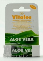VITALOS Balzam na pery aloe vera SPF 15 vitamínový 1x1 ks