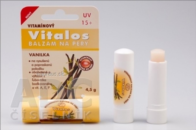 VITALOS Balzam na pery vanilka SPF 15 vitamínový 1x1 ks