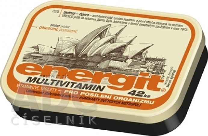Energit MULTIVITAMIN vitamínové tablety s príchuťou pomaranč 1x42 ks