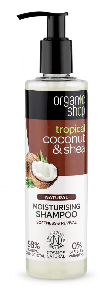 Organic Shop - Kokos & Maslovník - Hydratačný šampón 280 ml