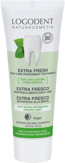 EXTRA FRESH daily care zubná pasta mäta bez fluoridu