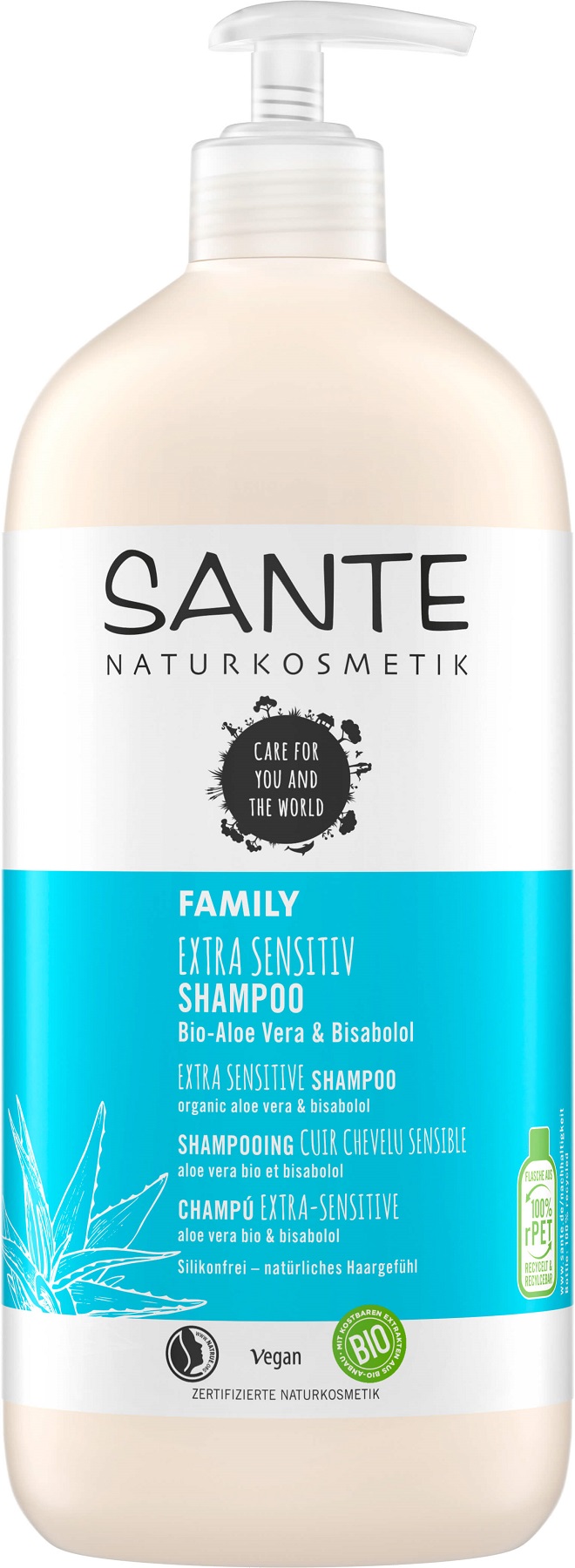 Sante Šampón extra sensitive Bio-Aloe Vera a Bisabolol - 950ml 950ml