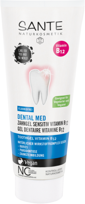 Zubný gél s vitamínom b12 bez fluoridu - 75ml