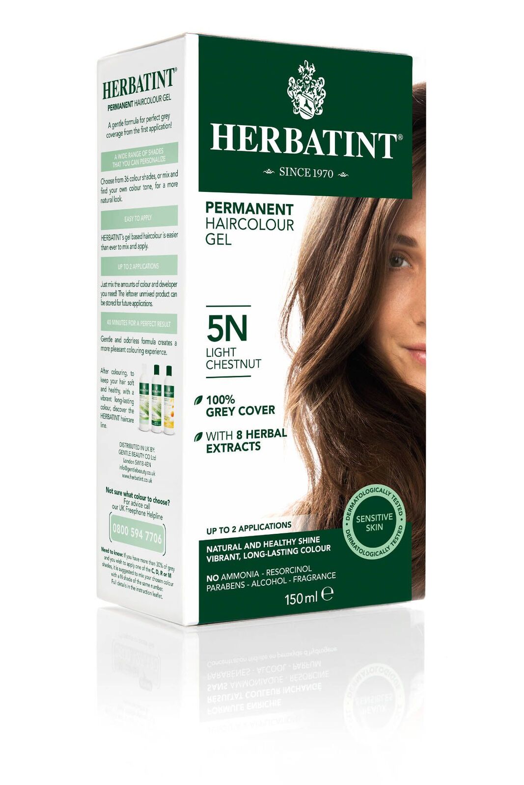 HERBATINT 5N svetlý gaštan permanentná farba na vlasy 