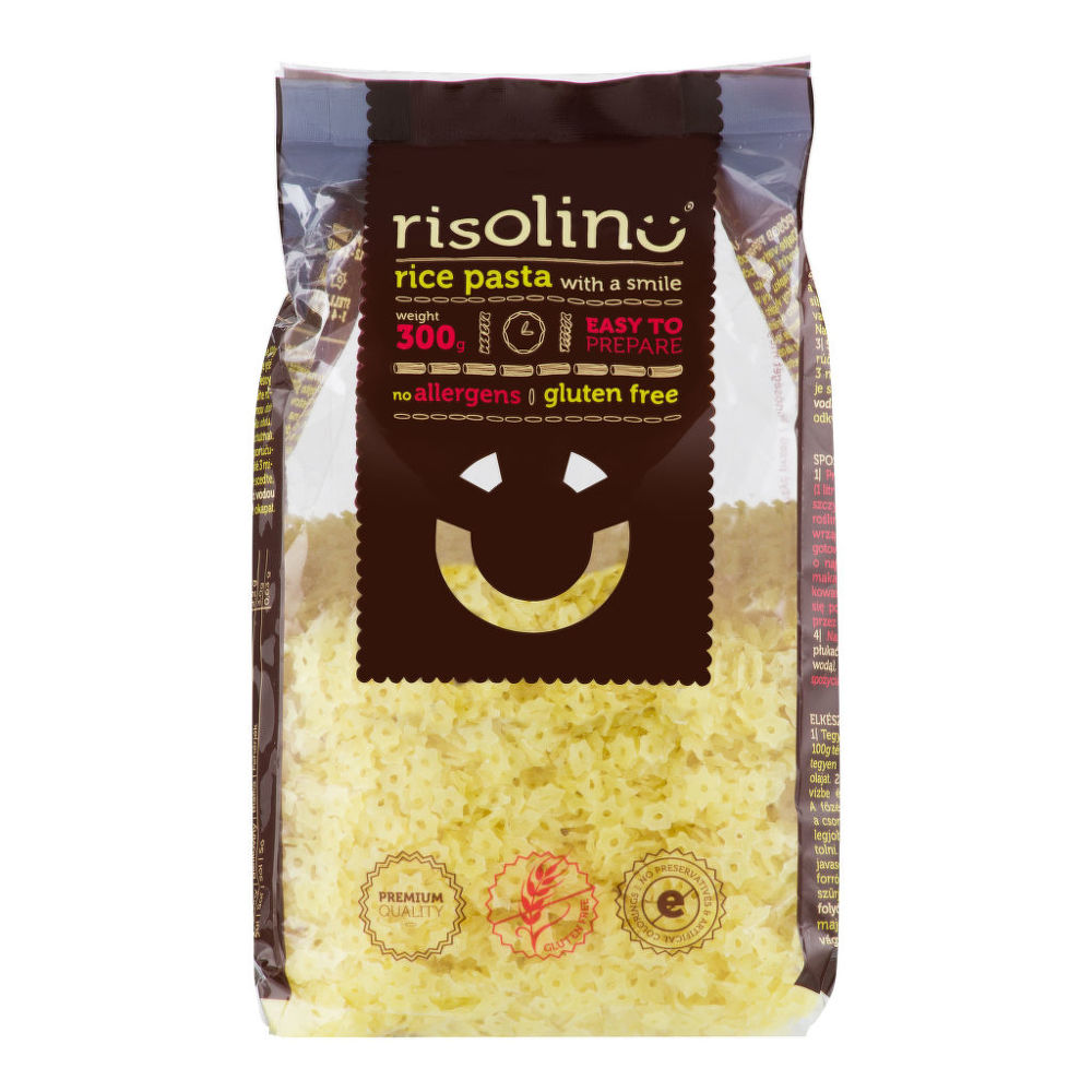 Cestoviny polievkové hviezdičky ryžové bezlepkové 300 g RISOLINO