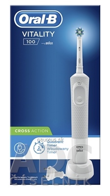 PROCTER & GAMBLE Oral-B VITALITY 100 CROSS Action biela elektrická zubná kefka 1x1 ks