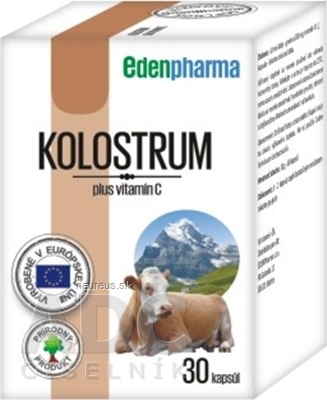 EDENPharma, s.r.o. EDENPharma KOLOSTRUM cps (1000 mg) 1x30 ks 30 ks