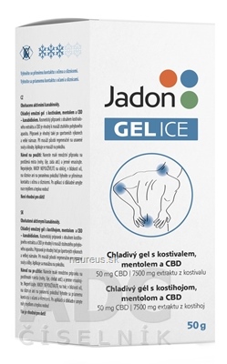 Cheveki-Grus, s.r.o. Jadon GEL ICE chladivý gél s kostihojom, mentolom a CBD 1x50 g