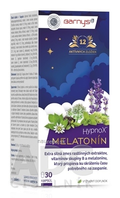 natural supplements s.r.o. Barny's HypnoX MELATONÍN cps 1x30 ks 30 ks
