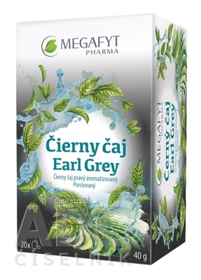 Megafyt Pharma s.r.o. MEGAFYT Čierny čaj Earl Grey porciovaný čaj 20x2 g (40 g) 42g