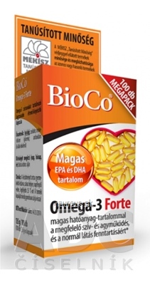 Bioco omega-3 forte megapack cps 1x100 ks