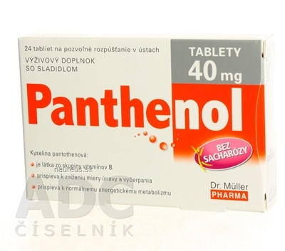 Dr. Müller Pharma s.r.o. Dr. Müller PANTHENOL 40 MG tbl 1x24 ks 24 ks